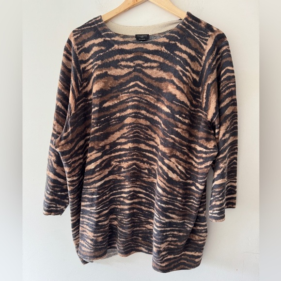 Talbots 100% Cashmere Audrey Animal Print Sweater 3X Plus Size - Picture 1 of 6